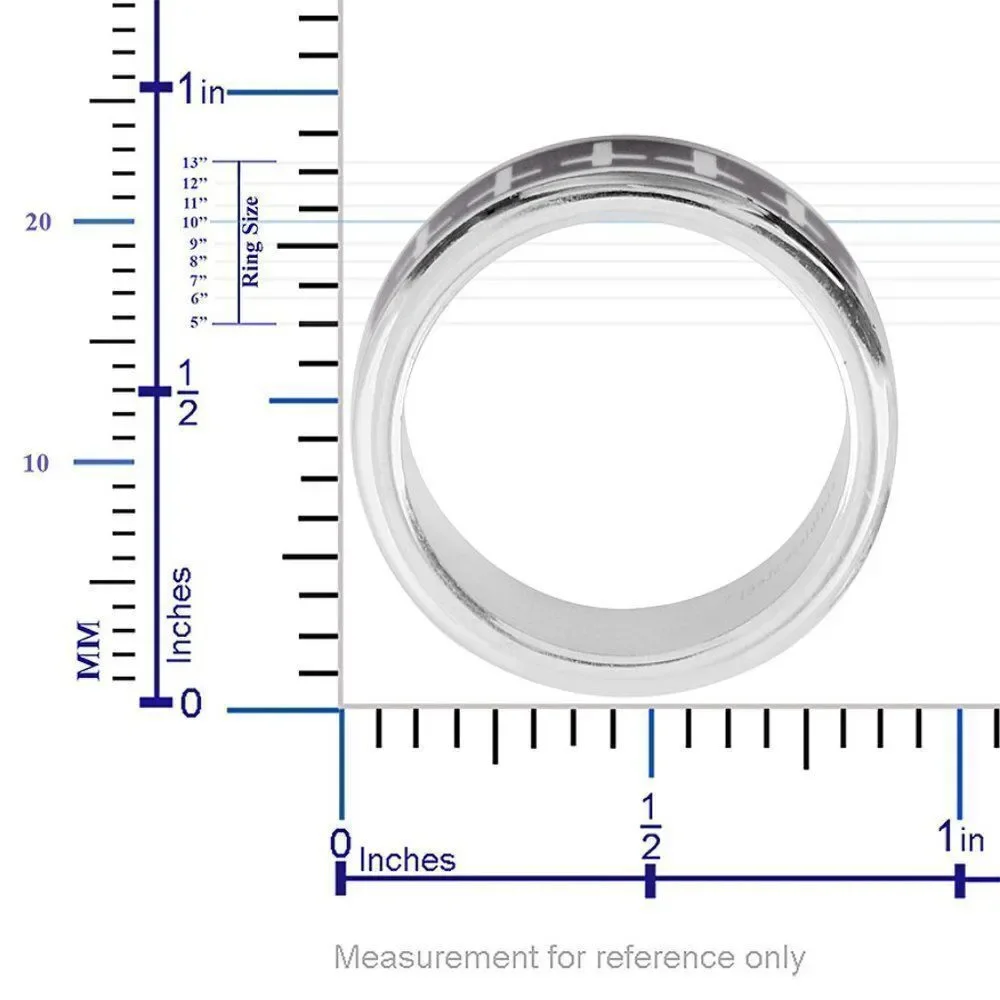 Stainless Steel Ring Bands Set of 3